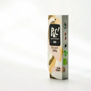 Baton de ciocolată neagră cu umplutură Nougat, ecologic, POC